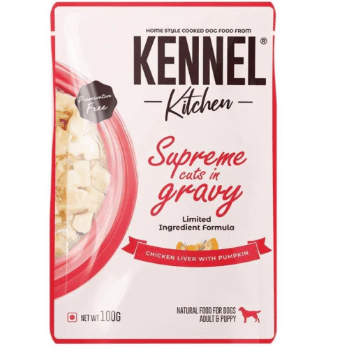 Carniwel Fresh Chicken Kibble Small Breed Dry Food and Kennel Kitchen Supreme Cuts in Gravy Chicken Liver Recipe with Pumpkin Dog Wet Food Combo - Image 15