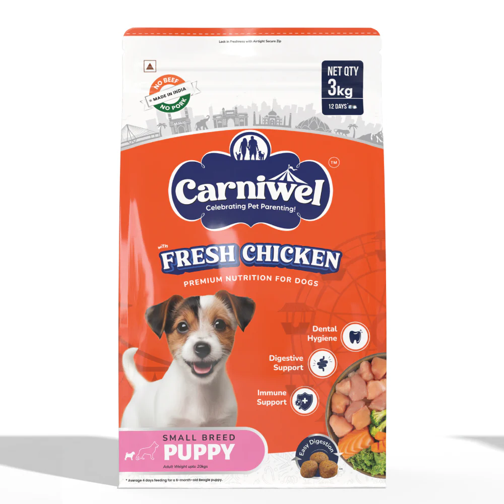 Carniwel Fresh Chicken Kibble Small Breed Dry Food and Kennel Kitchen Supreme Cuts in Gravy Chicken Liver Recipe with Pumpkin Dog Wet Food Combo - Image 2