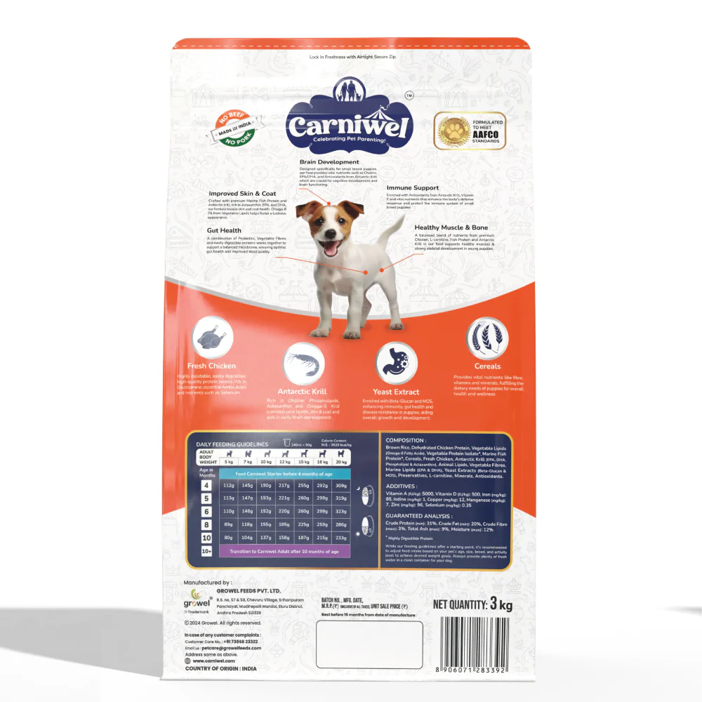 Carniwel Fresh Chicken Kibble Small Breed Dry Food and Kennel Kitchen Supreme Cuts in Gravy Chicken Liver Recipe with Pumpkin Dog Wet Food Combo - Image 8