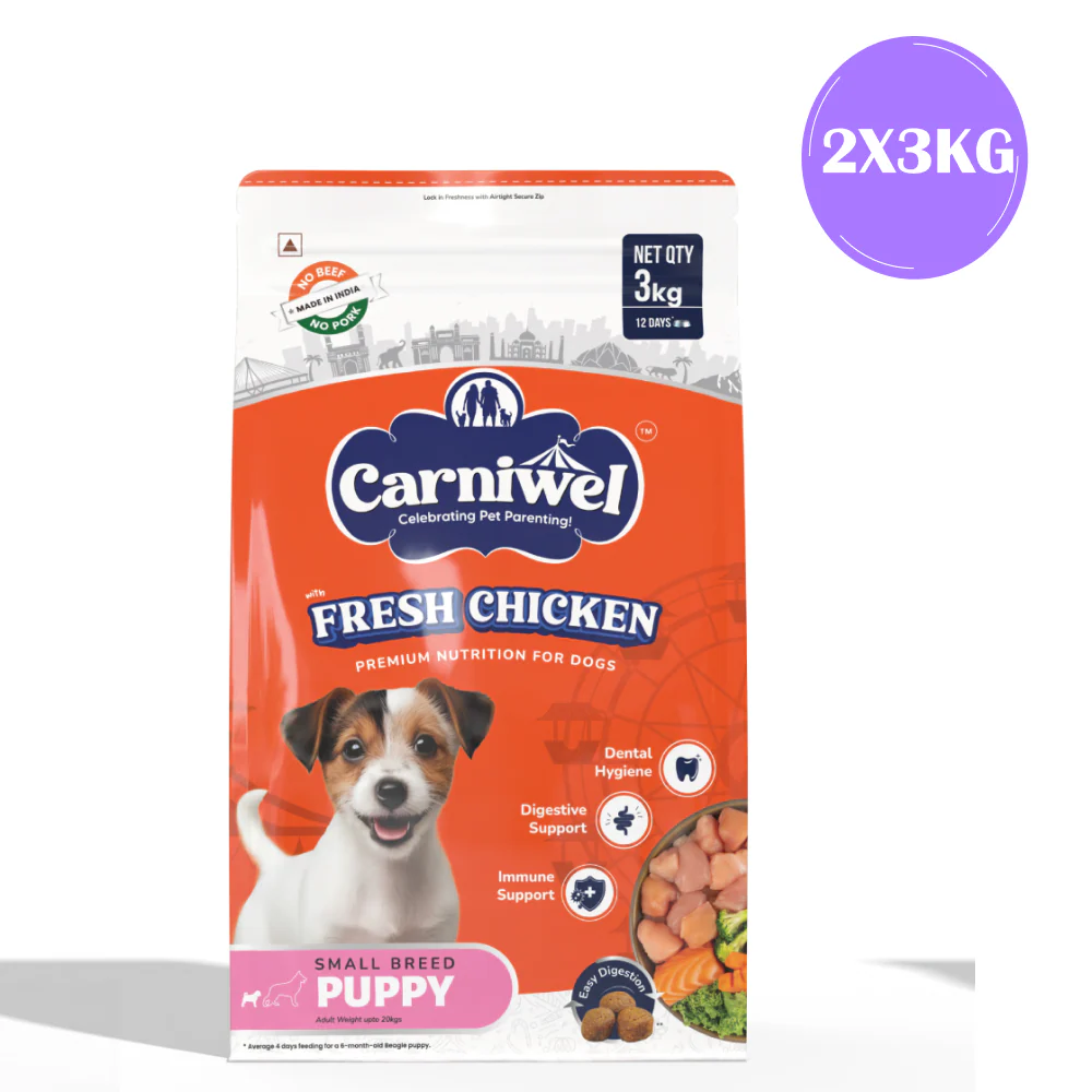 Carniwel Fresh Chicken Kibble Small Breed Puppy Dog Dry Food - Image 11