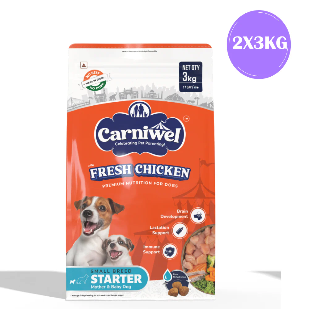 Carniwel Fresh Chicken Kibble Starter For Small Breed Mother & Baby Dog Dry Food - Image 11