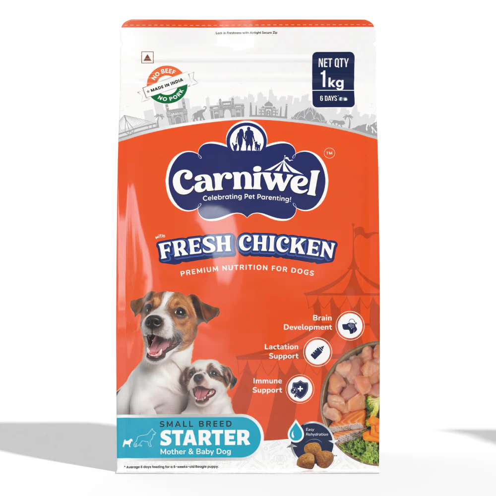 Carniwel Fresh Chicken Kibble Starter For Small Breed Mother & Baby Dog Dry Food - Image 7