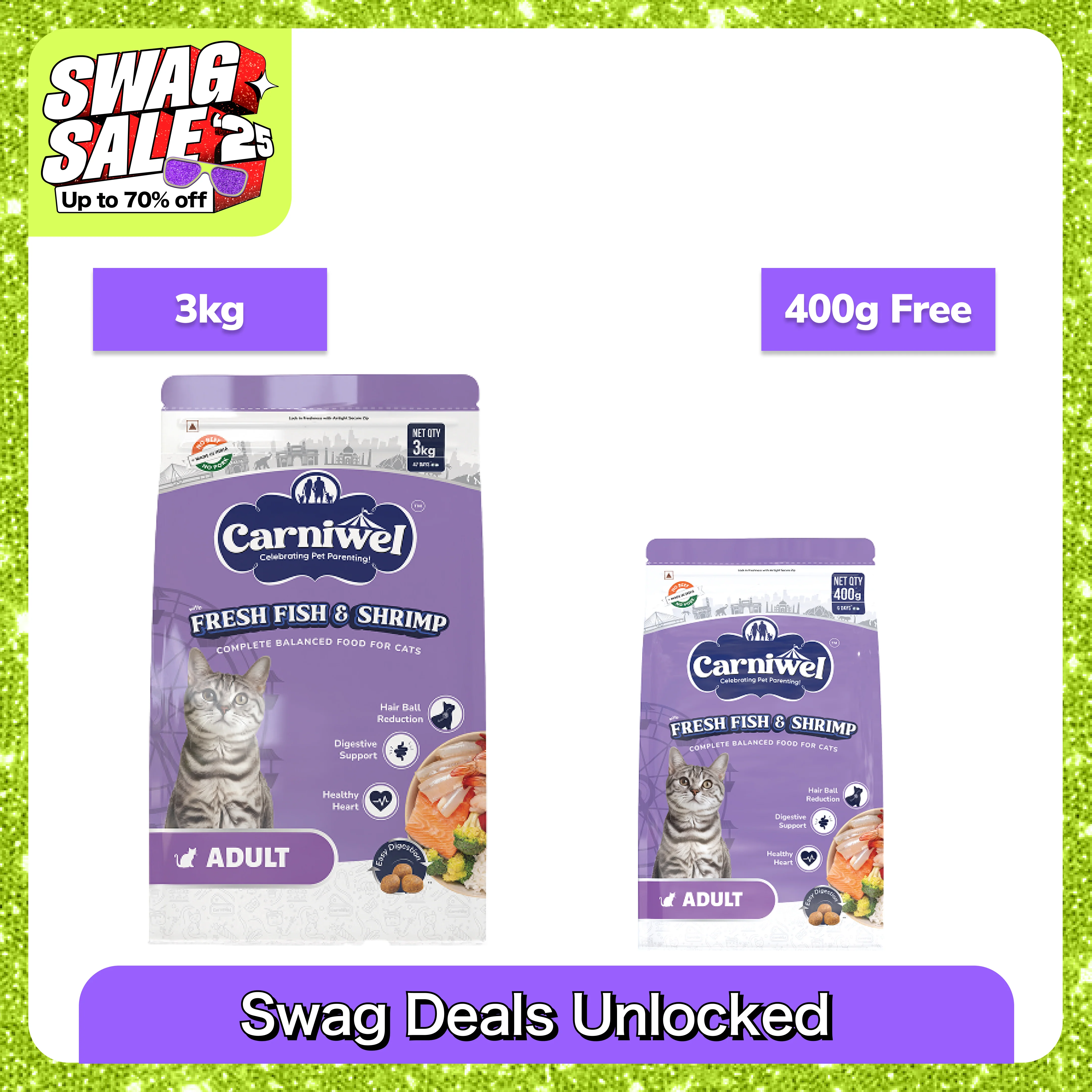 Carniwel Fresh Fish and Shrimp For Adult Cat Dry Food - Image 15