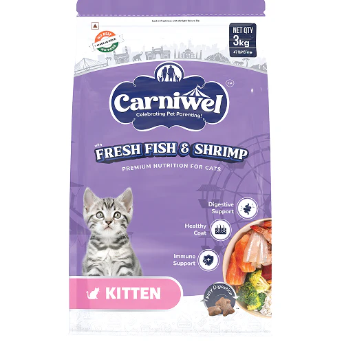 Carniwel Fresh Fish and Shrimp For Kitten Cat Dry Food - Image 10
