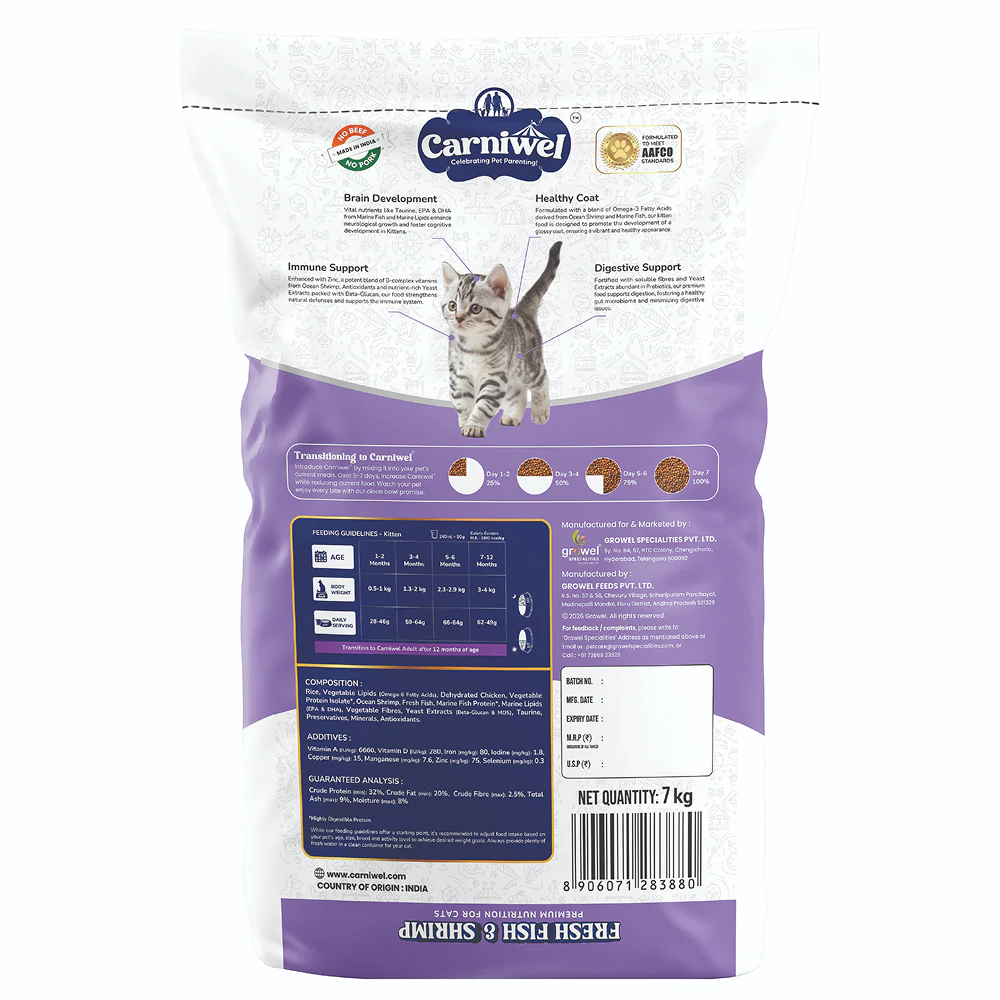 Carniwel Fresh Fish and Shrimp For Kitten Cat Dry Food - Image 15