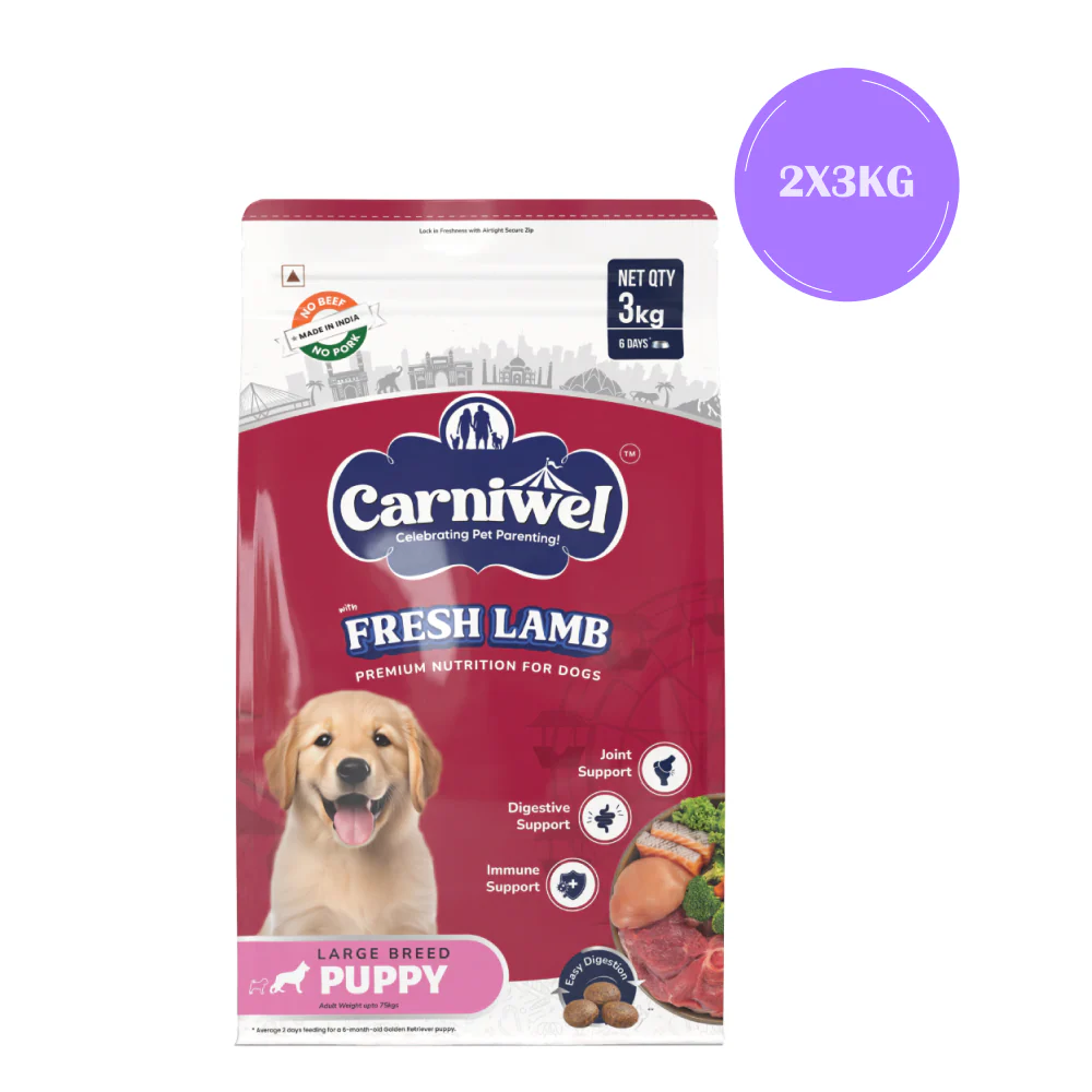 Carniwel Fresh Lamb Large Breed Puppy Dog Dry Food - Image 9