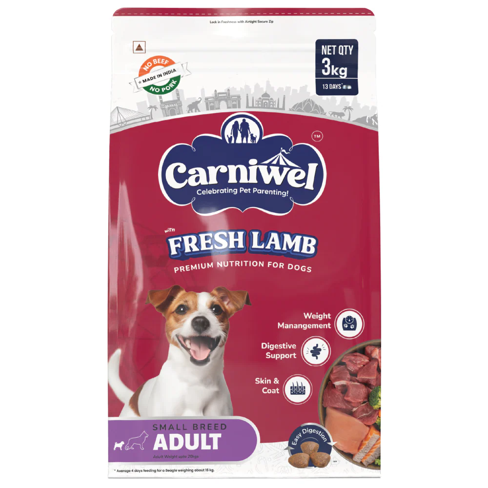 Carniwel Fresh Lamb Small Breed Adult Dog Dry Food - Image 9