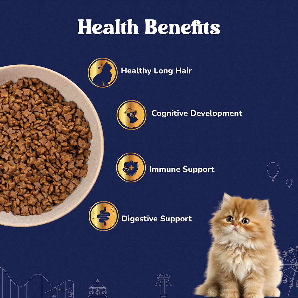 Carniwel Natural Nutrition for Skin, Digestion & Hairball Control Persian Kitten Cat Dry Food - Image 3