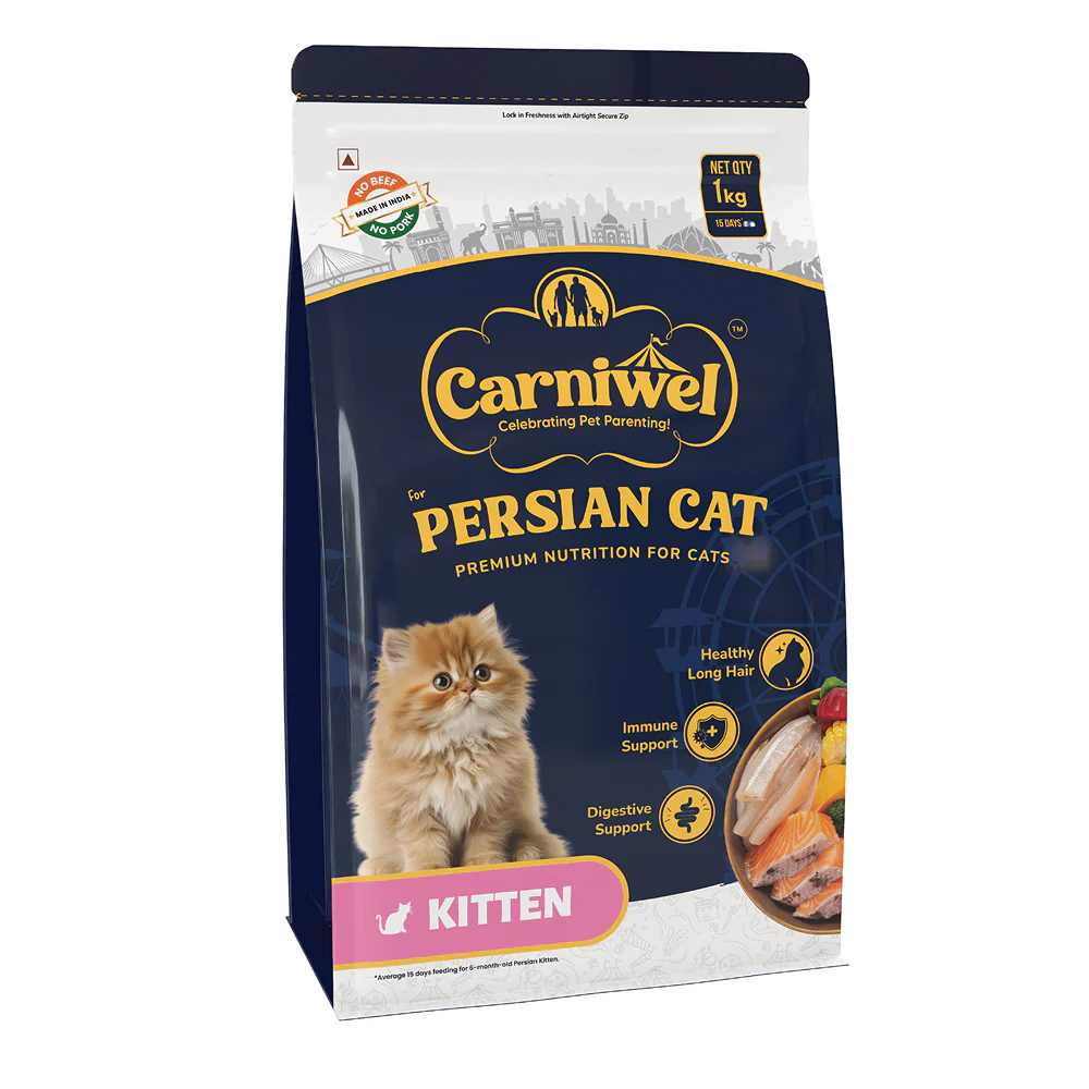 Carniwel Natural Nutrition for Skin, Digestion & Hairball Control Persian Kitten Cat Dry Food - Image 7