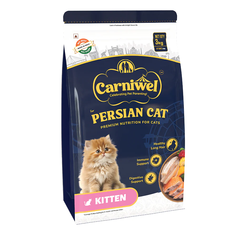 Carniwel Natural Nutrition for Skin, Digestion & Hairball Control Persian Kitten Cat Dry Food - Image 9