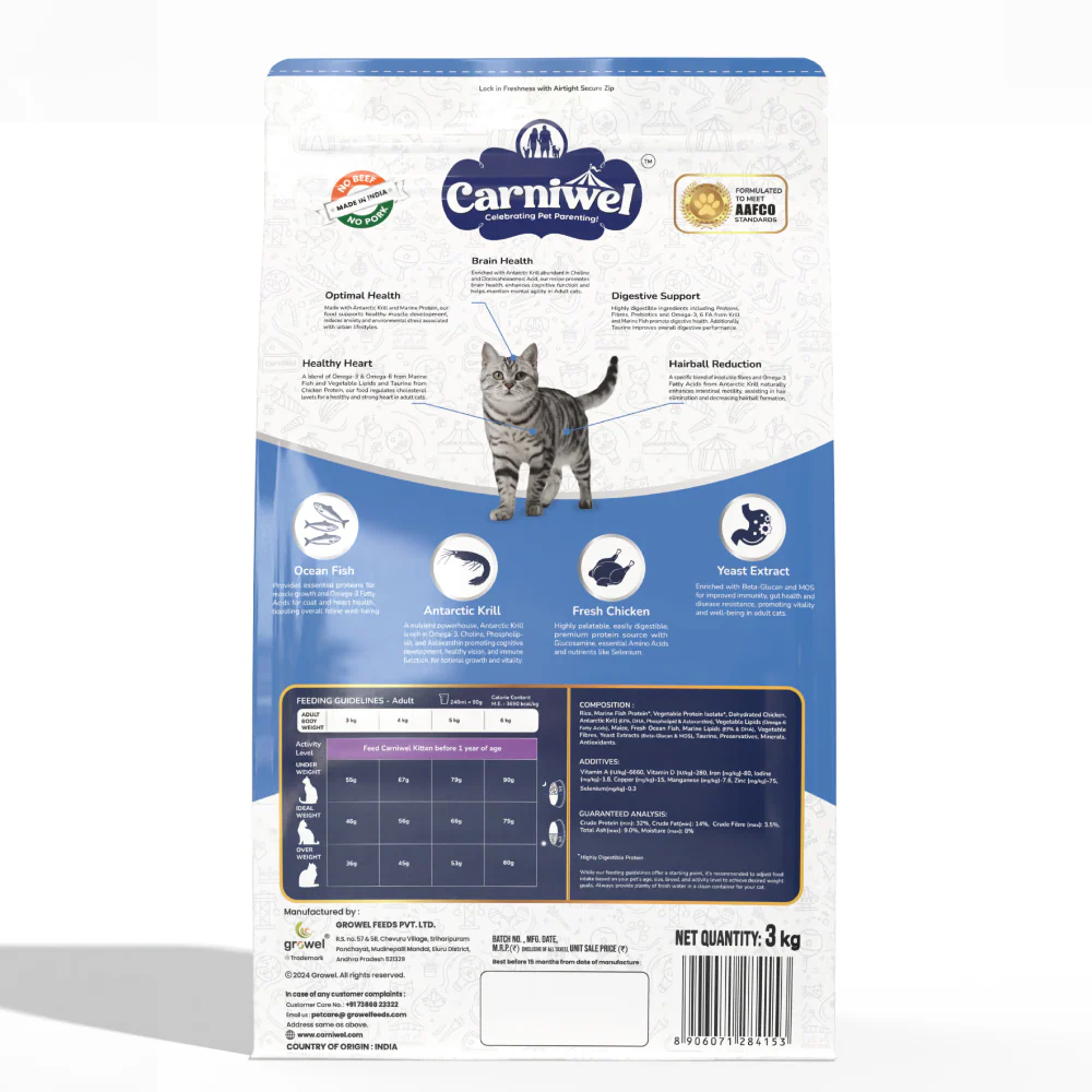 Carniwel Ocean Fish and Krill For Adult Cat Dry Food - Image 11