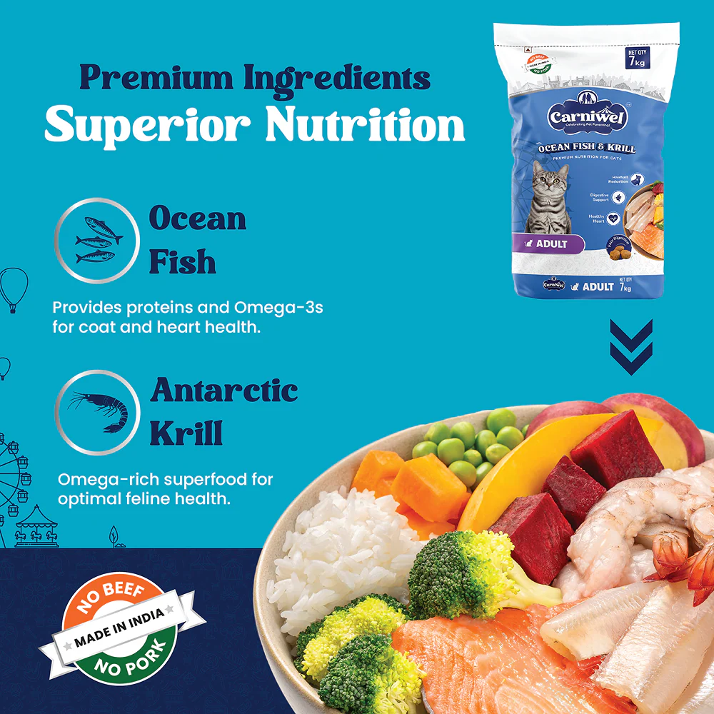 Carniwel Ocean Fish and Krill For Adult Cat Dry Food - Image 14