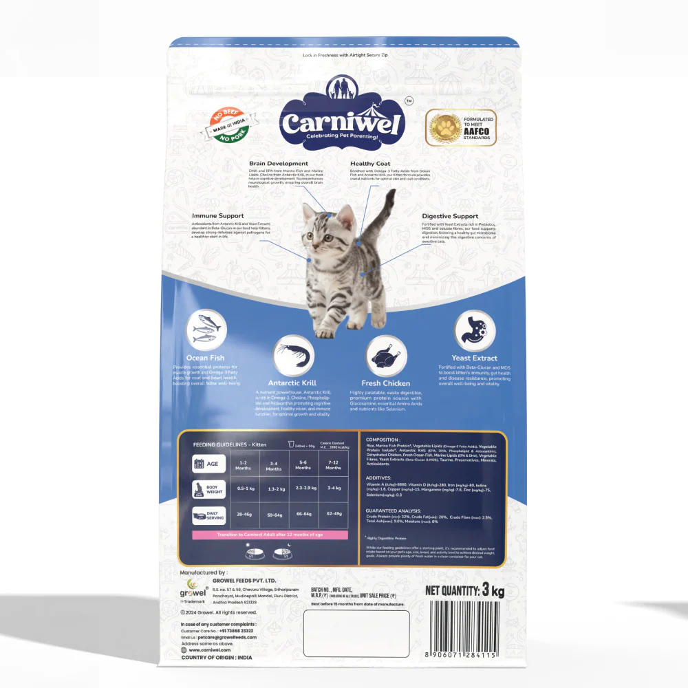 Carniwel Ocean Fish and Krill For Kitten Cat Dry Food - Image 11