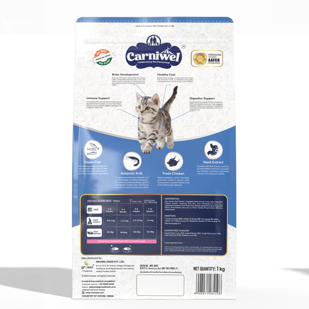 Carniwel Ocean Fish and Krill For Kitten Cat Dry Food - Image 12