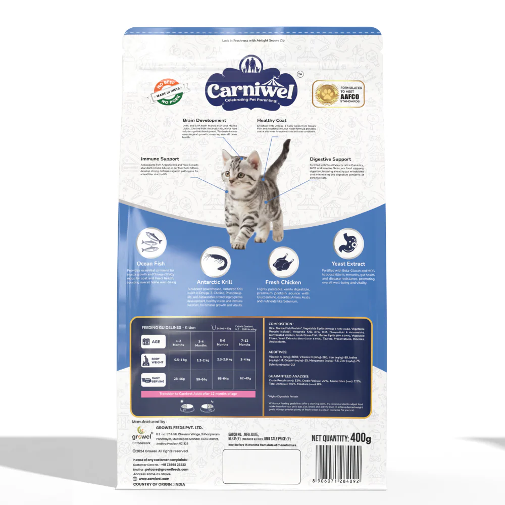 Carniwel Ocean Fish and Krill For Kitten Cat Dry Food - Image 13
