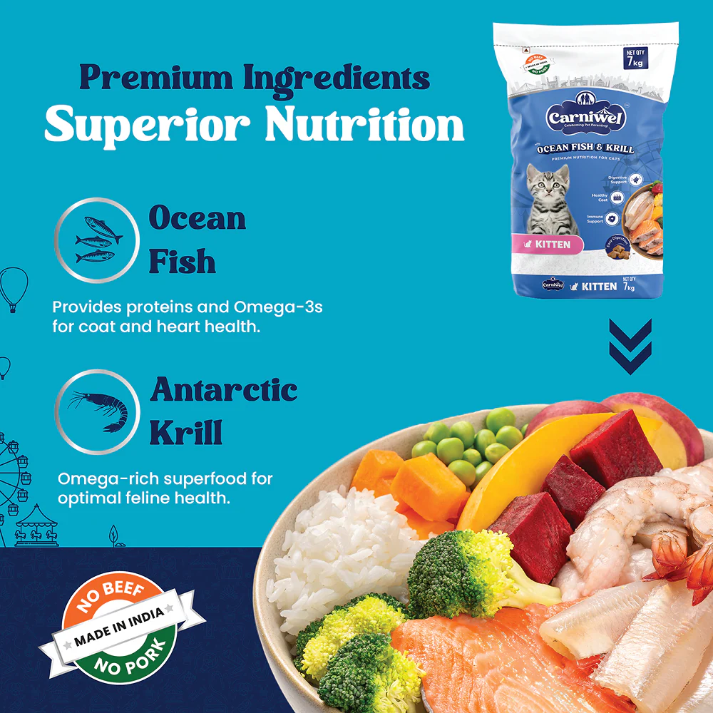 Carniwel Ocean Fish and Krill For Kitten Cat Dry Food - Image 16