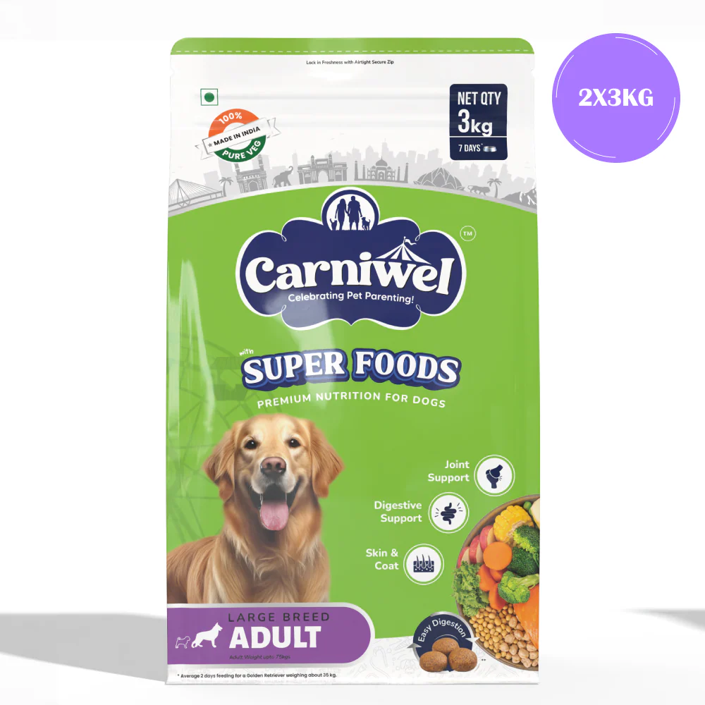 Carniwel Superfoods Veg For Large Breed Adult  Dog Dry Food - Image 11