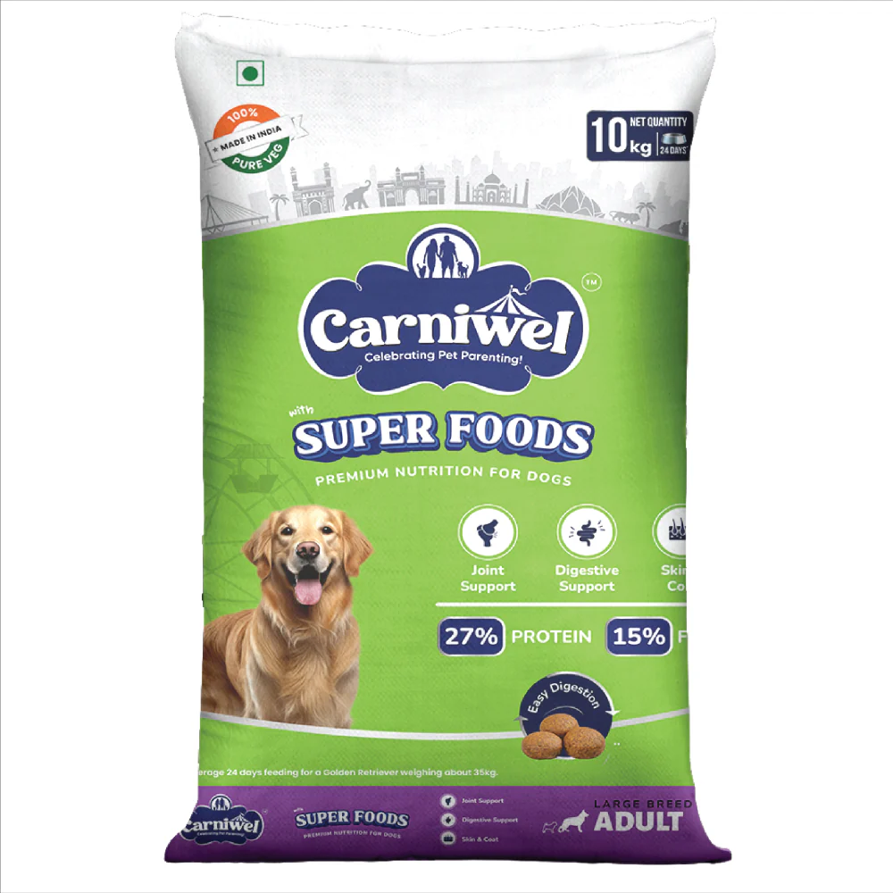 Carniwel Superfoods Veg For Large Breed Adult  Dog Dry Food - Image 12