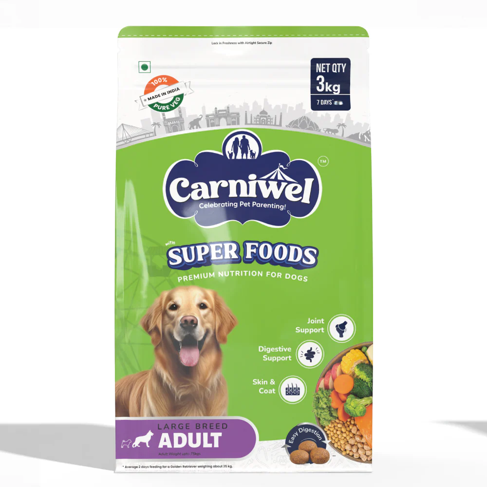 Carniwel Superfoods Veg For Large Breed Adult  Dog Dry Food - Image 8