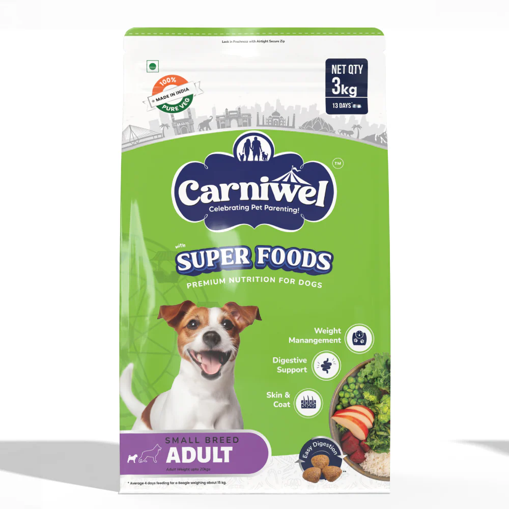 Carniwel Superfoods Veg Kibble Small Breed Adult Dog Dry Food - Image 10