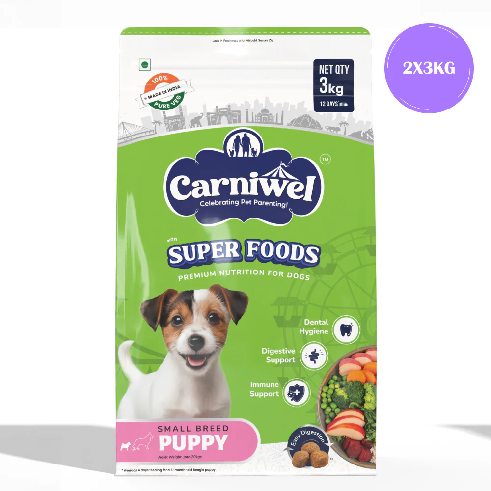Carniwel Superfoods Veg Kibble Small Breed Puppy Dog Dry Food - Image 10
