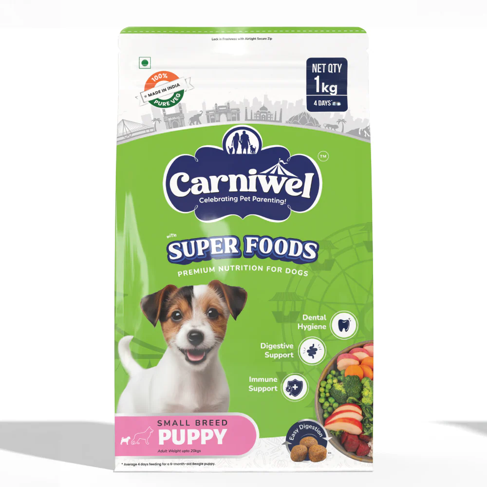 Carniwel Superfoods Veg Kibble Small Breed Puppy Dog Dry Food - Image 7