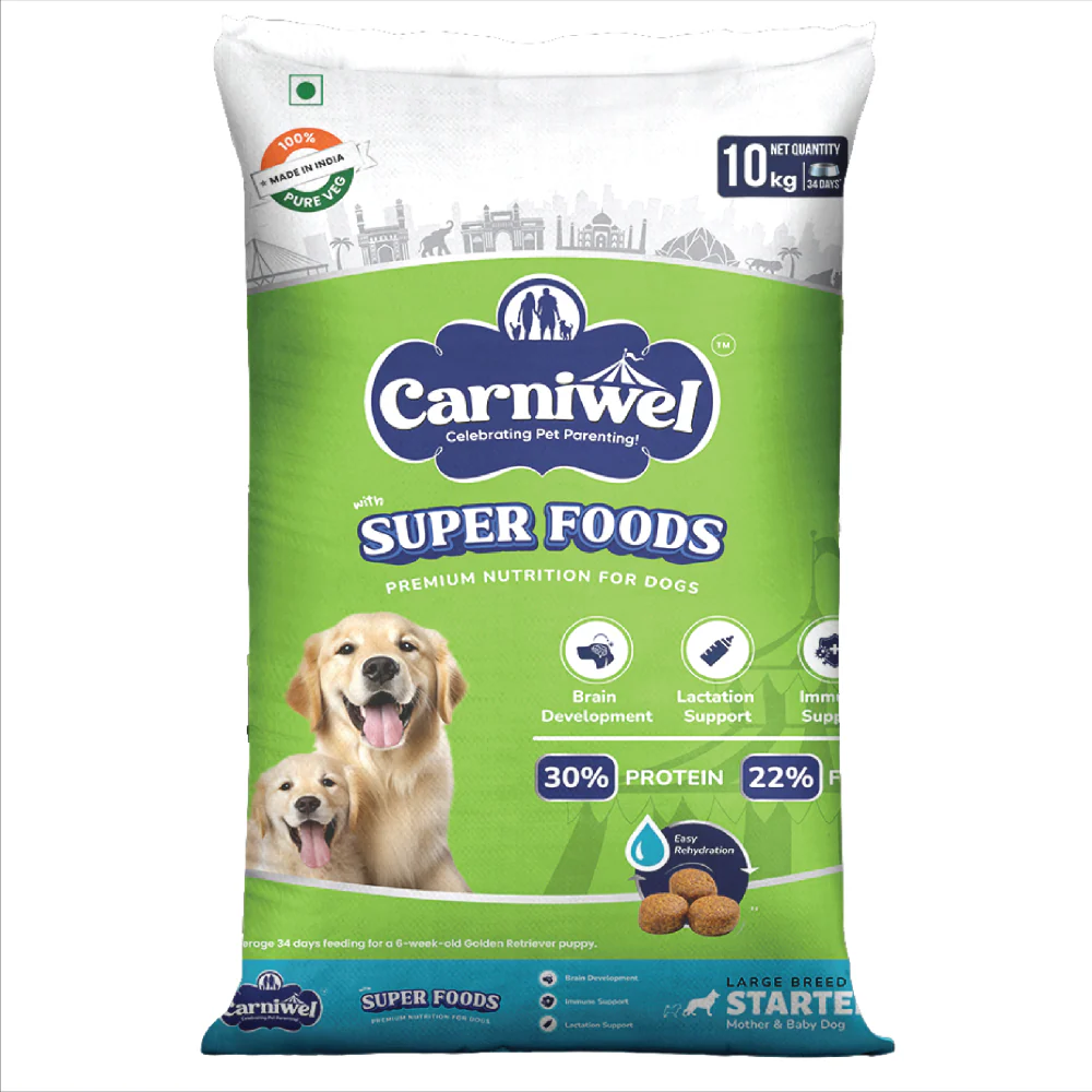 Carniwel Superfoods Veg Kibble Starter For Large Breed Mother & Baby Dog Dry Food - Image 11
