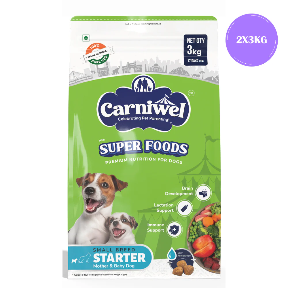 Carniwel Superfoods Veg Kibble Starter For Small Breed Mother & Baby Dog Dry Food - Image 12