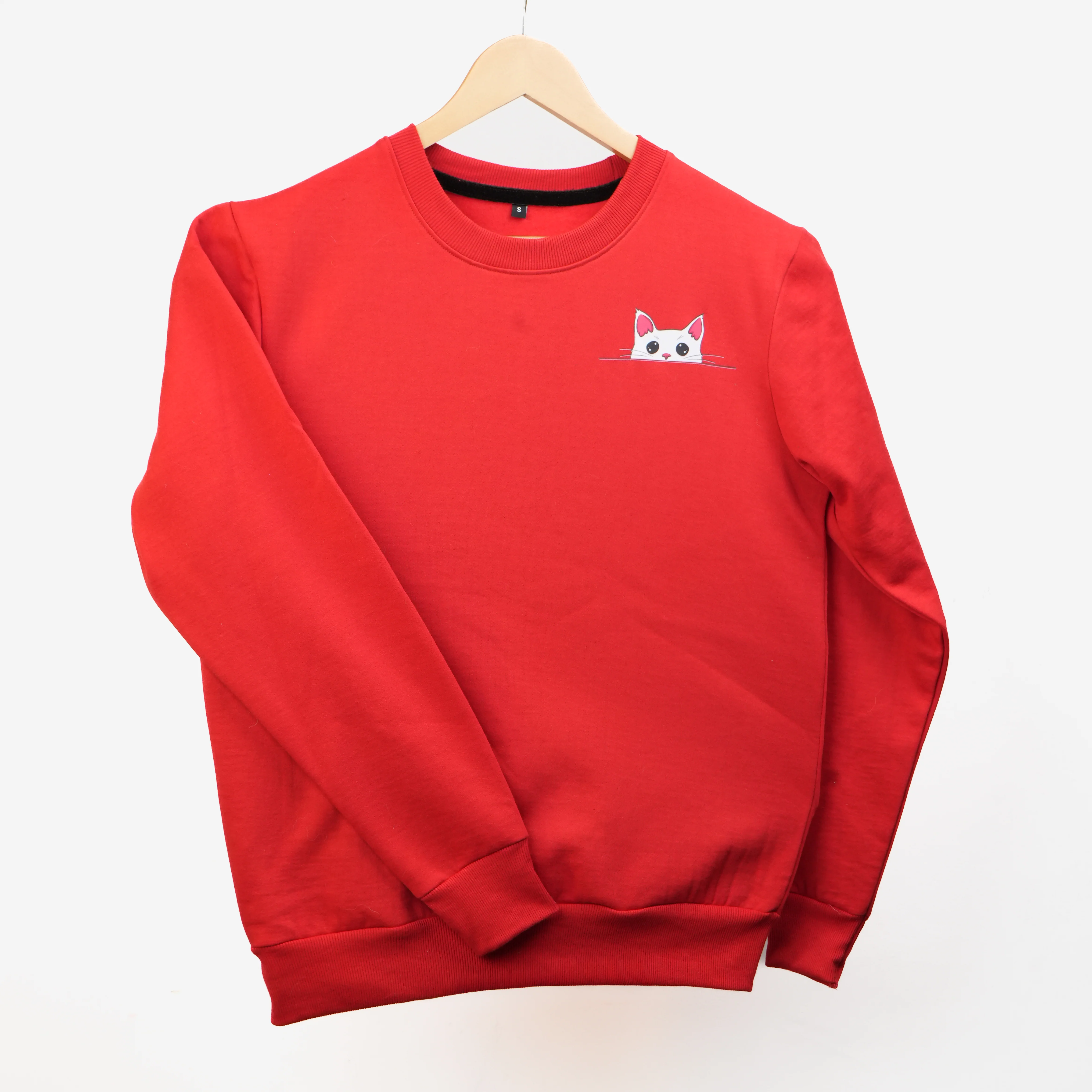 Cat Parent Sweatshirt For Men and Women (Red) - Image 5