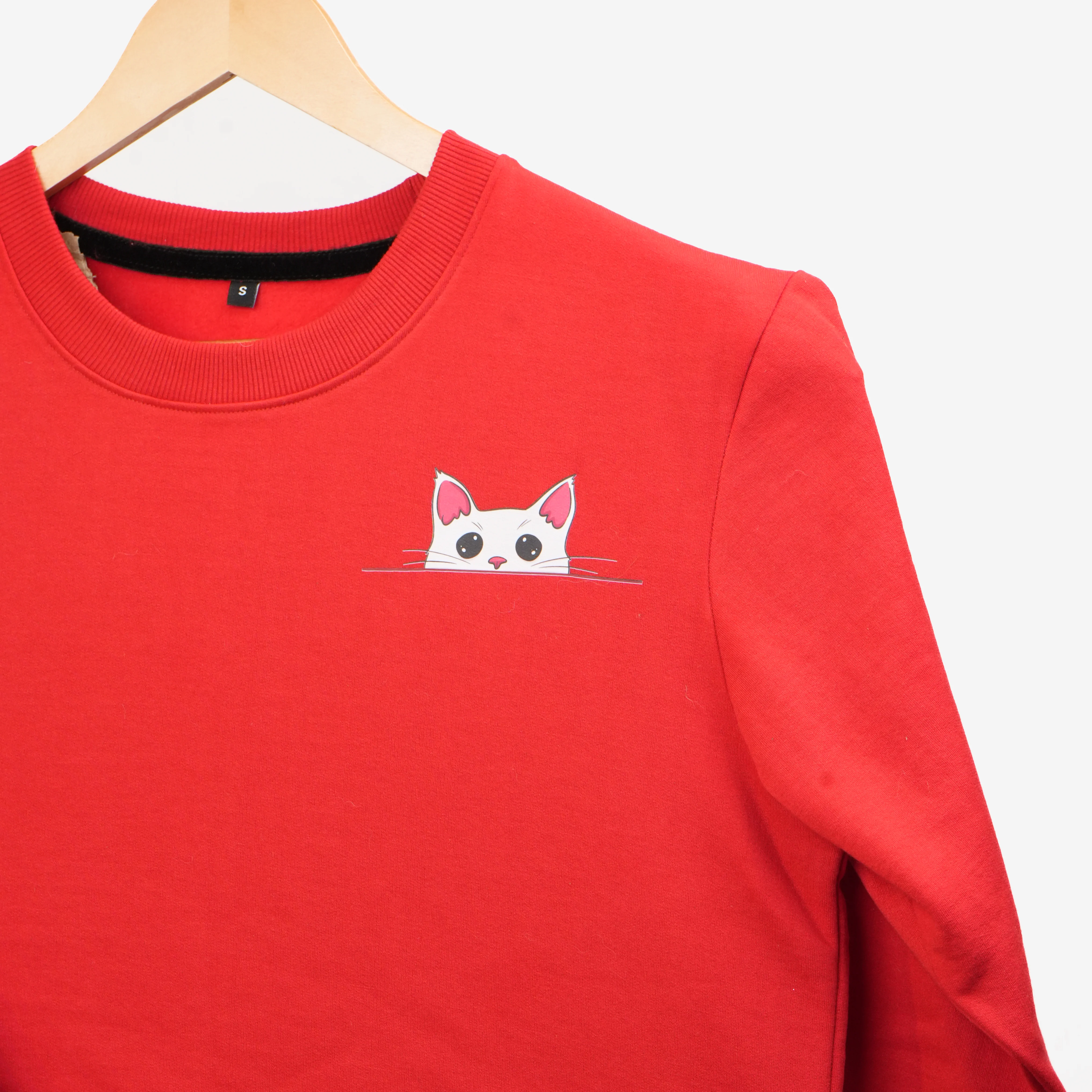 Cat Parent Sweatshirt For Men and Women (Red) - Image 6