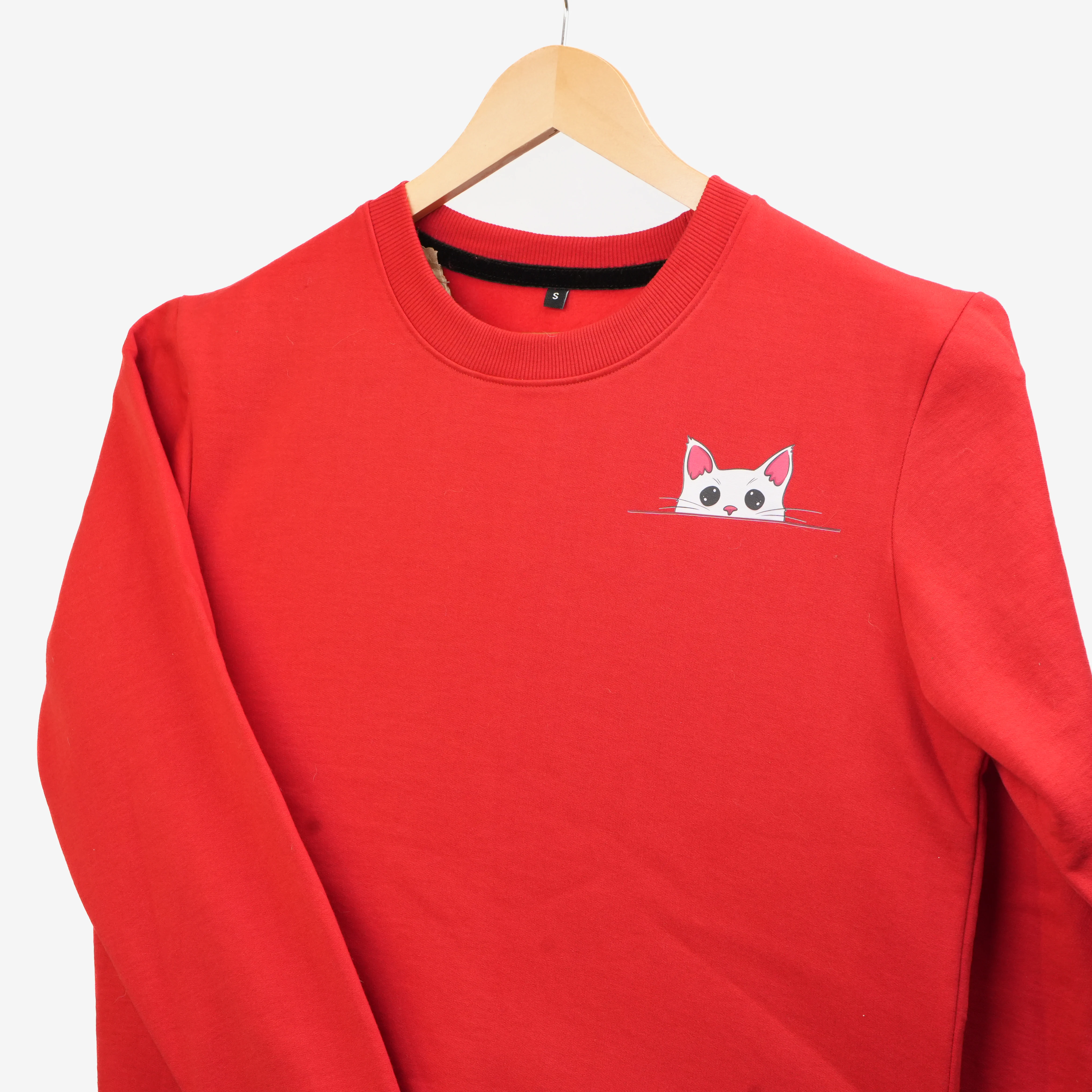 Cat Parent Sweatshirt For Men and Women (Red) - Image 7