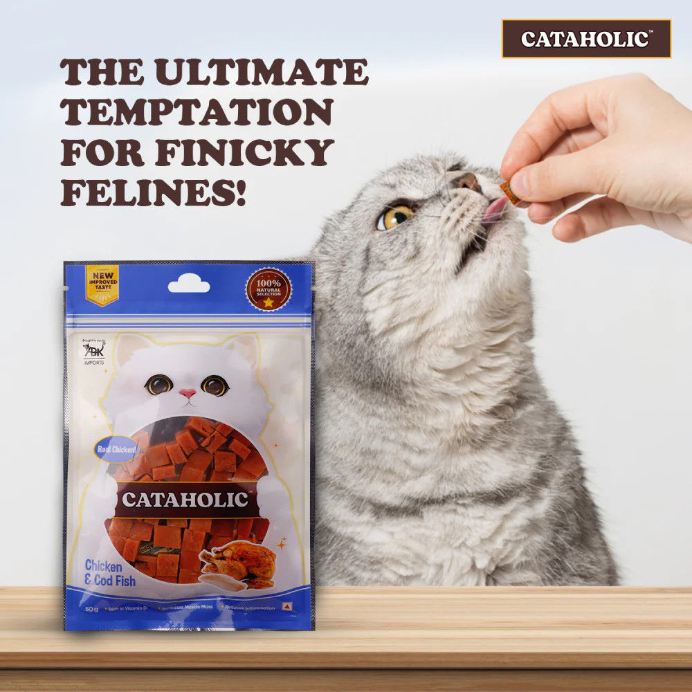 Cataholic Chicken and Codfish Cube Cat Treats - Image 3