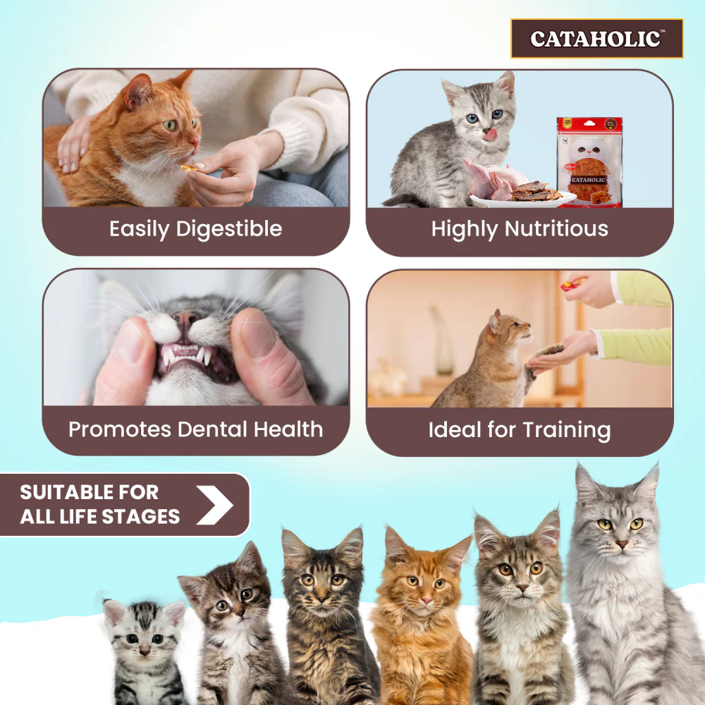 Cataholic Neko Soft Chicken Jerky Sliced Cat Treats - Image 7