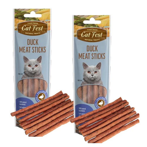 Catfest Duck Meat Sticks Cat Treats - Image 8