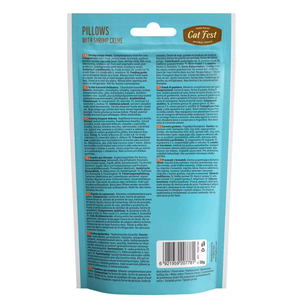 Catfest Pillows with Shrimp Cream Cat Treats - Image 2