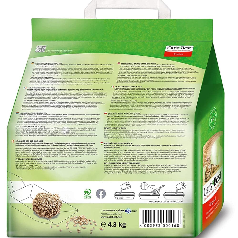 Cat's Best Unscented Original Cat Litter - Image 2