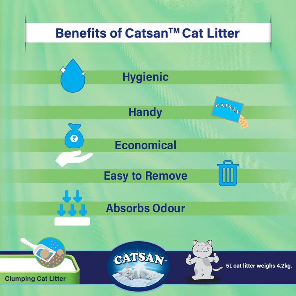 Catsan 100% Natural Unscented Clumping Cat Litter - Image 4