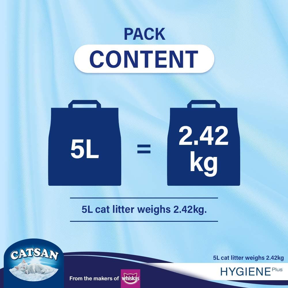 Catsan Hygiene Plus Unscented Non Clumping 100% Natural Cat Litter - Image 11