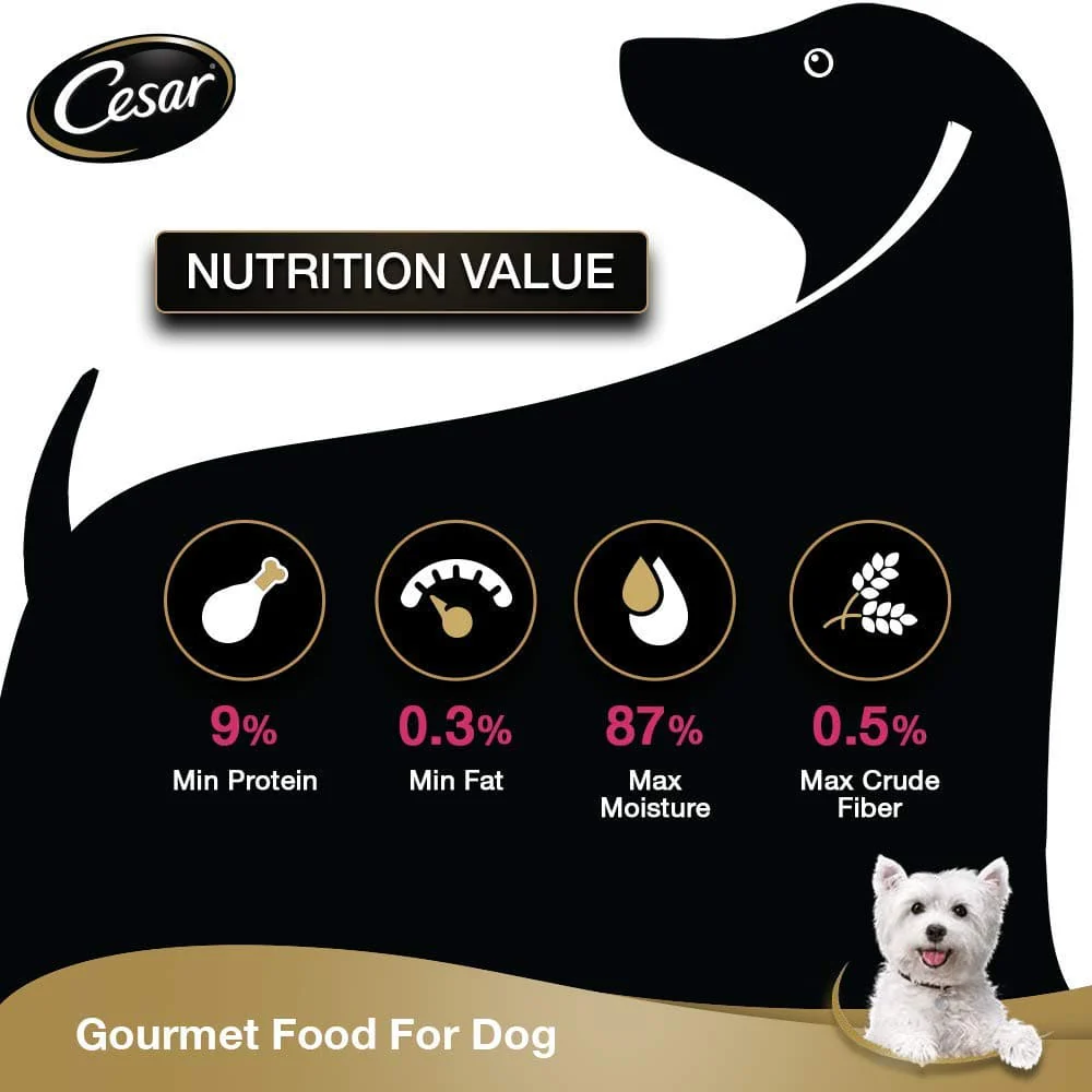 Cesar Sasami & Vegetables in Jelly Adult Dog Wet Food - Image 4