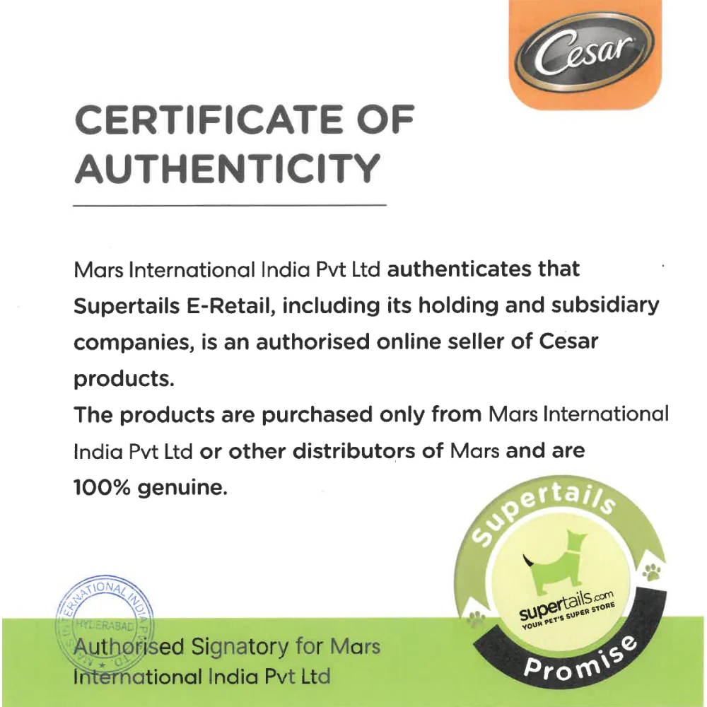 Cesar Sasami & Vegetables Premium Adult Dog Wet Food - Image 5