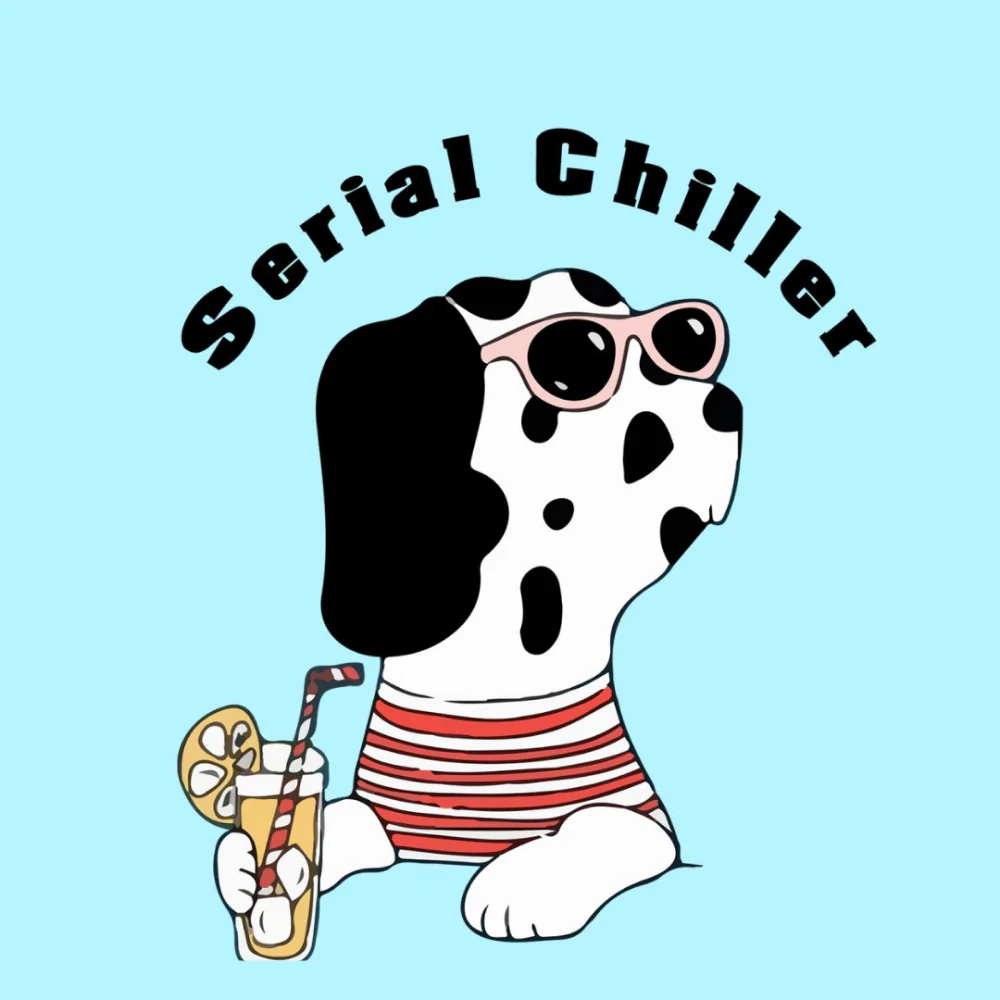 Cheeku Serial Chiller Graphic Cotton T Shirt for Dogs and Cats (Sky Blue) - Image 4