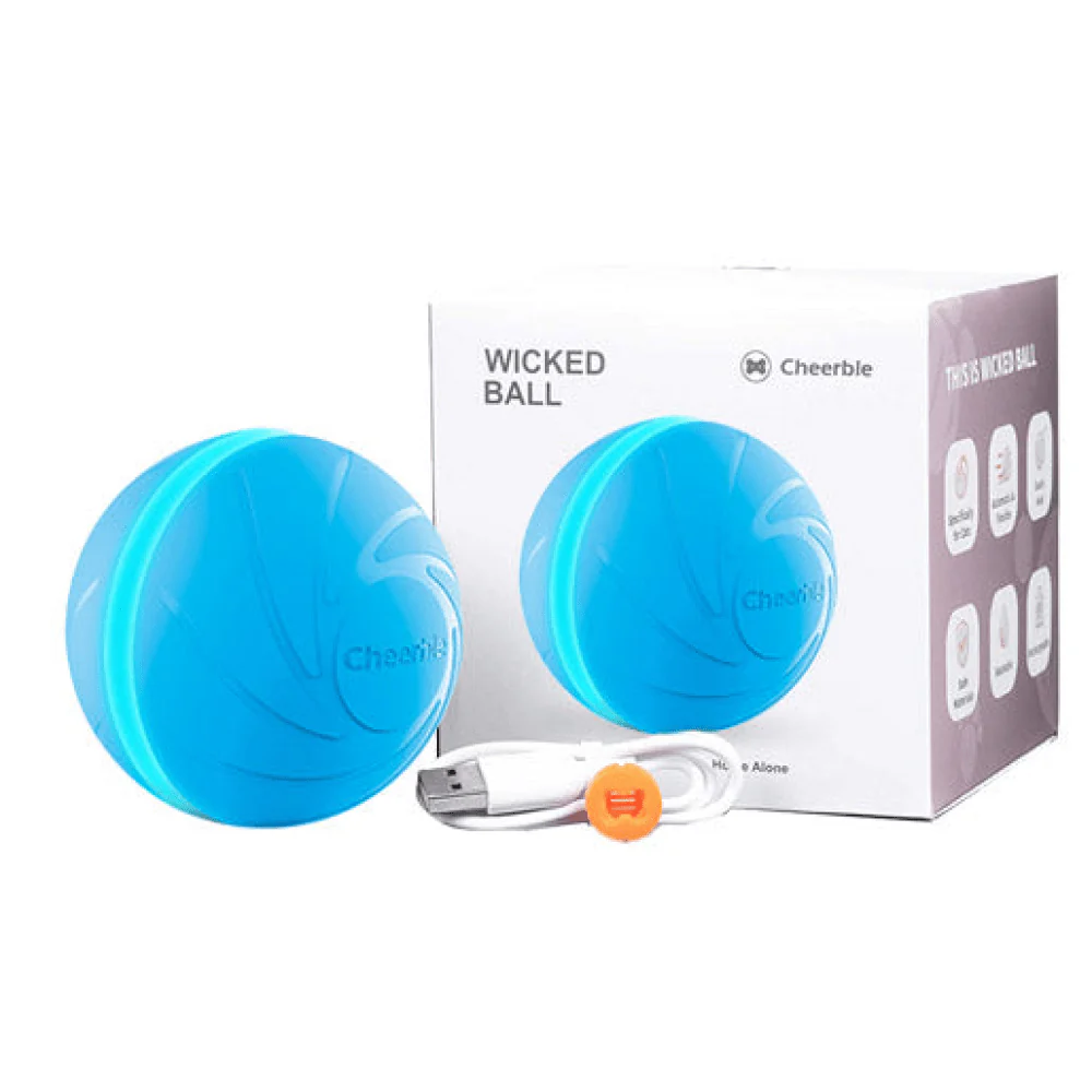 Cheerble Wicked Ball Interactive Toy for Dogs (Blue) - Image 3