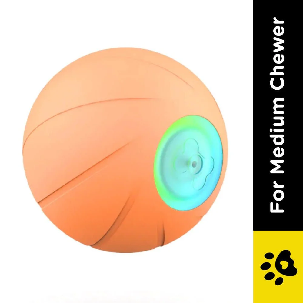 Cheerble Wicked SE Ball Toy for Dogs (Orange) | For Medium Chewers - Image 2