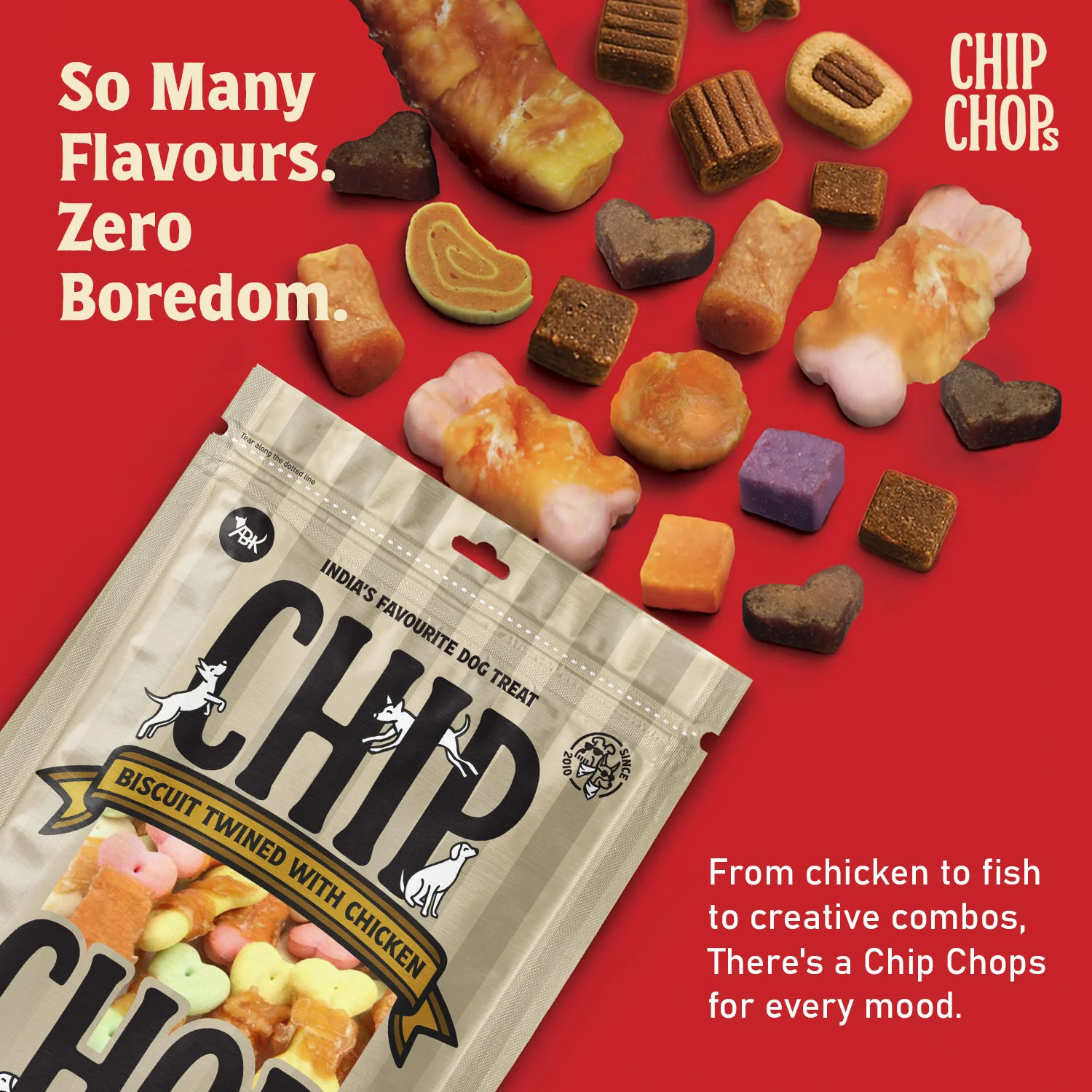 Chip Chops Biscuit Twined with Chicken Dog Treats - Image 2