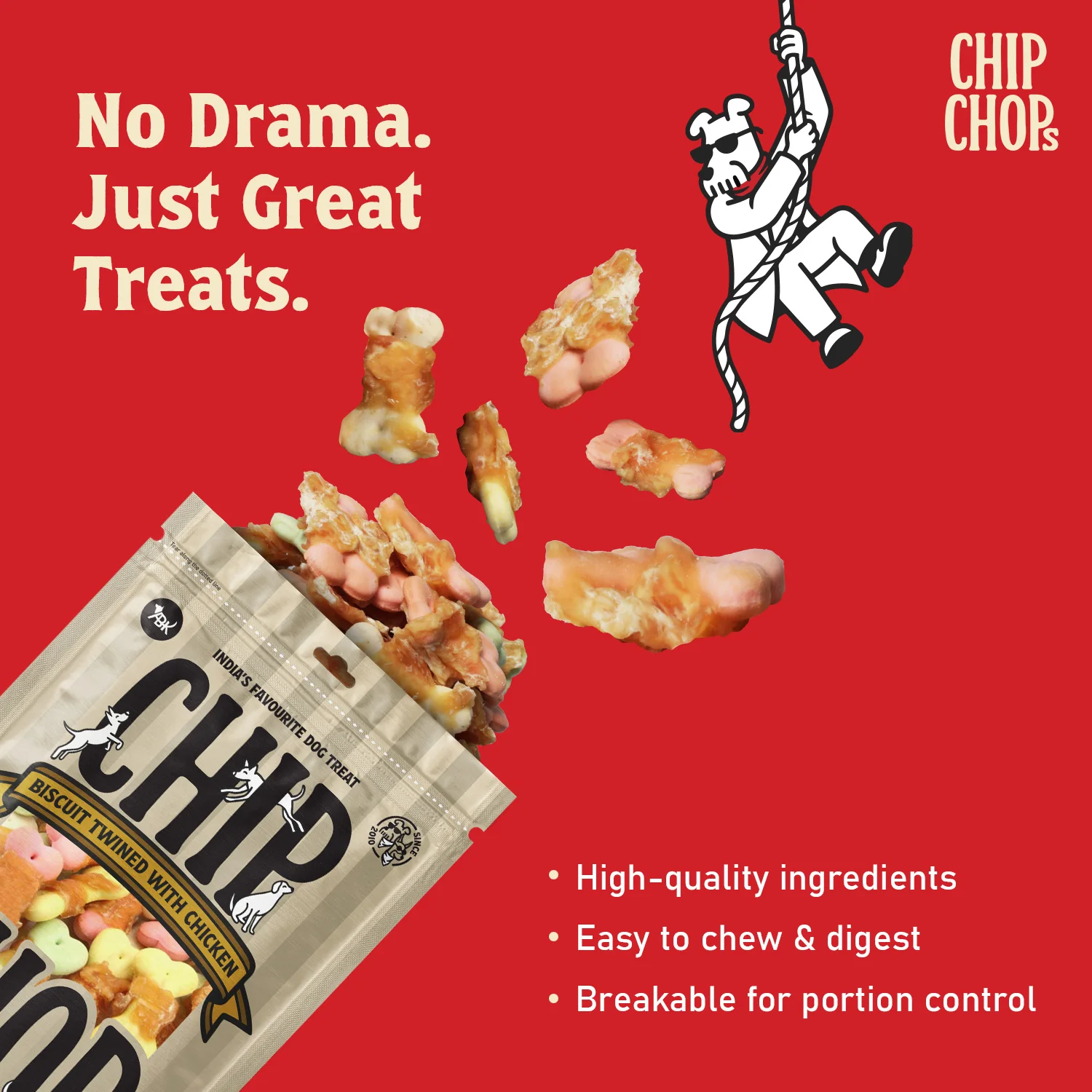 Chip Chops Biscuit Twined with Chicken Dog Treats - Image 5
