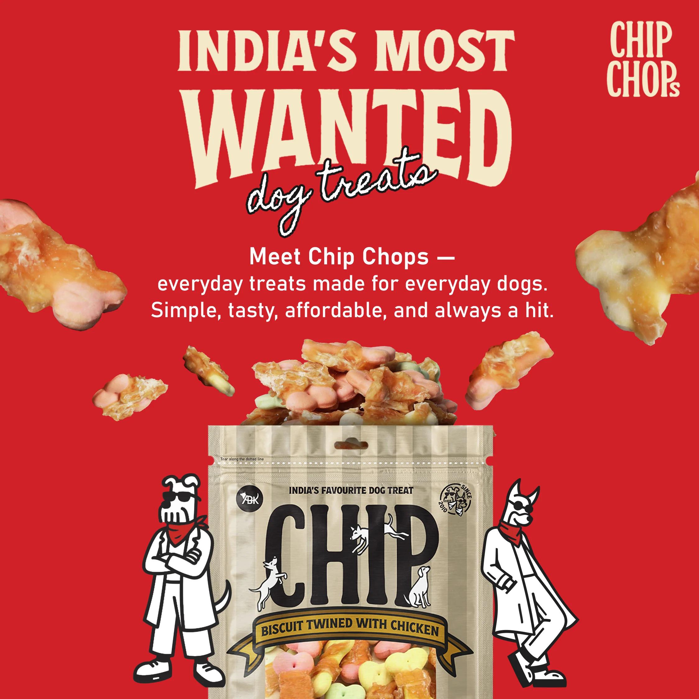 Chip Chops Biscuit Twined with Chicken Dog Treats - Image 6