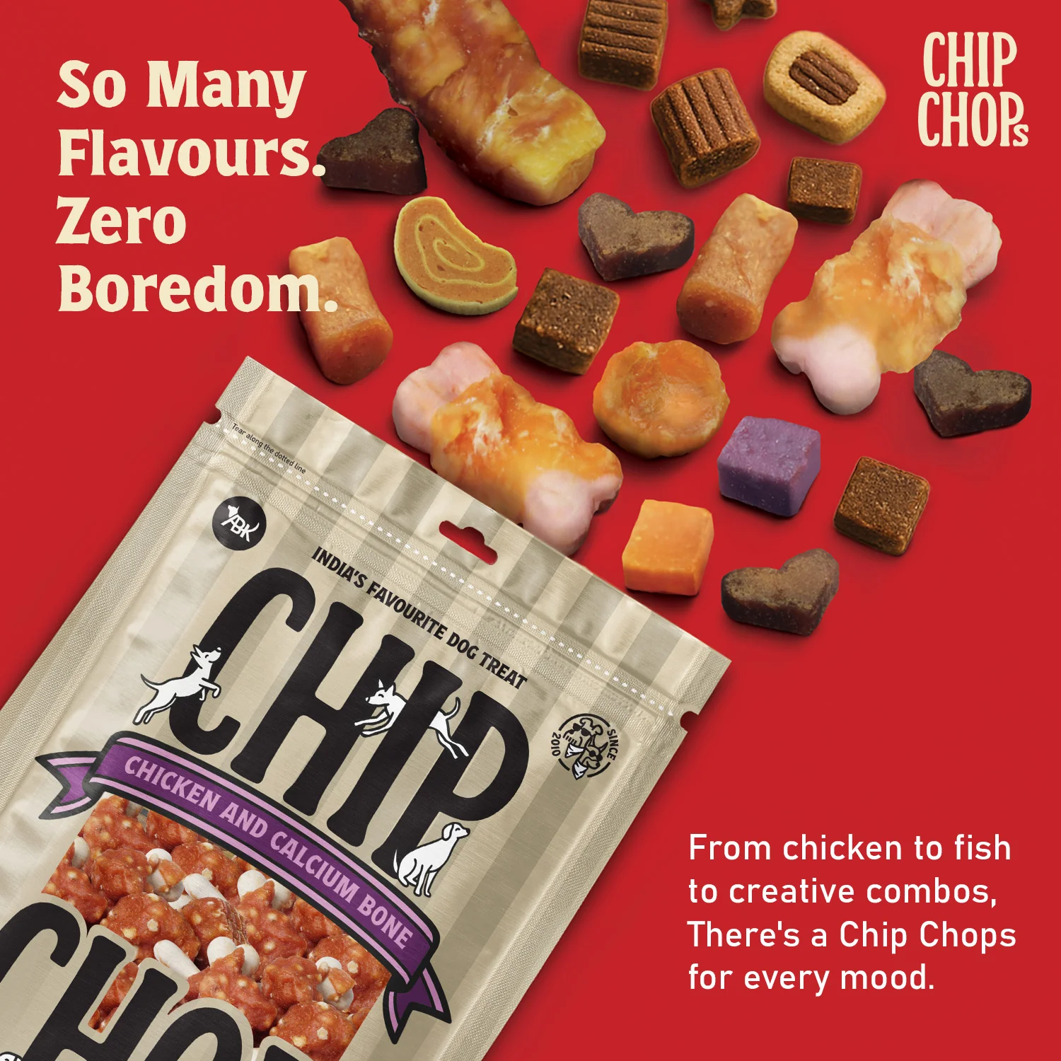 Chip Chops Chicken and Calcium Bone Dog Treats - Image 2