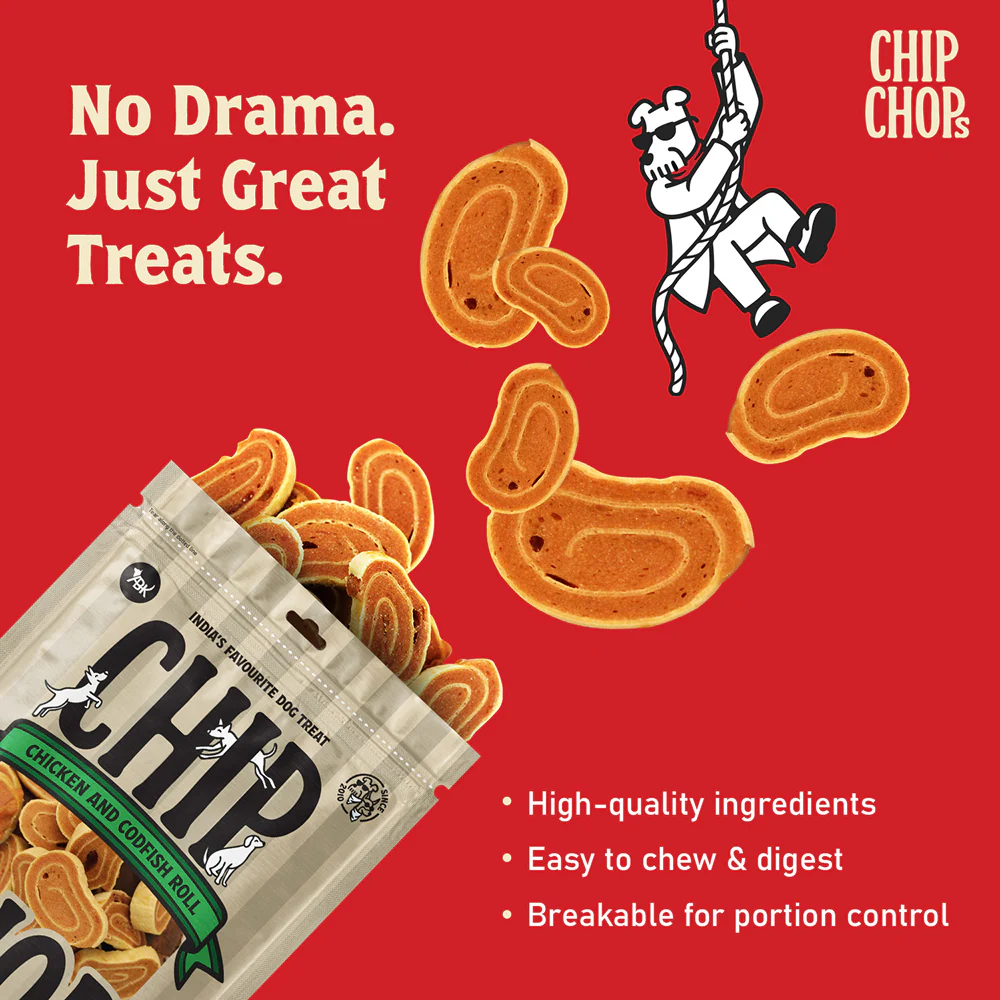 Chip Chops Chicken and Codfish Rolls Dog Treats - Image 3