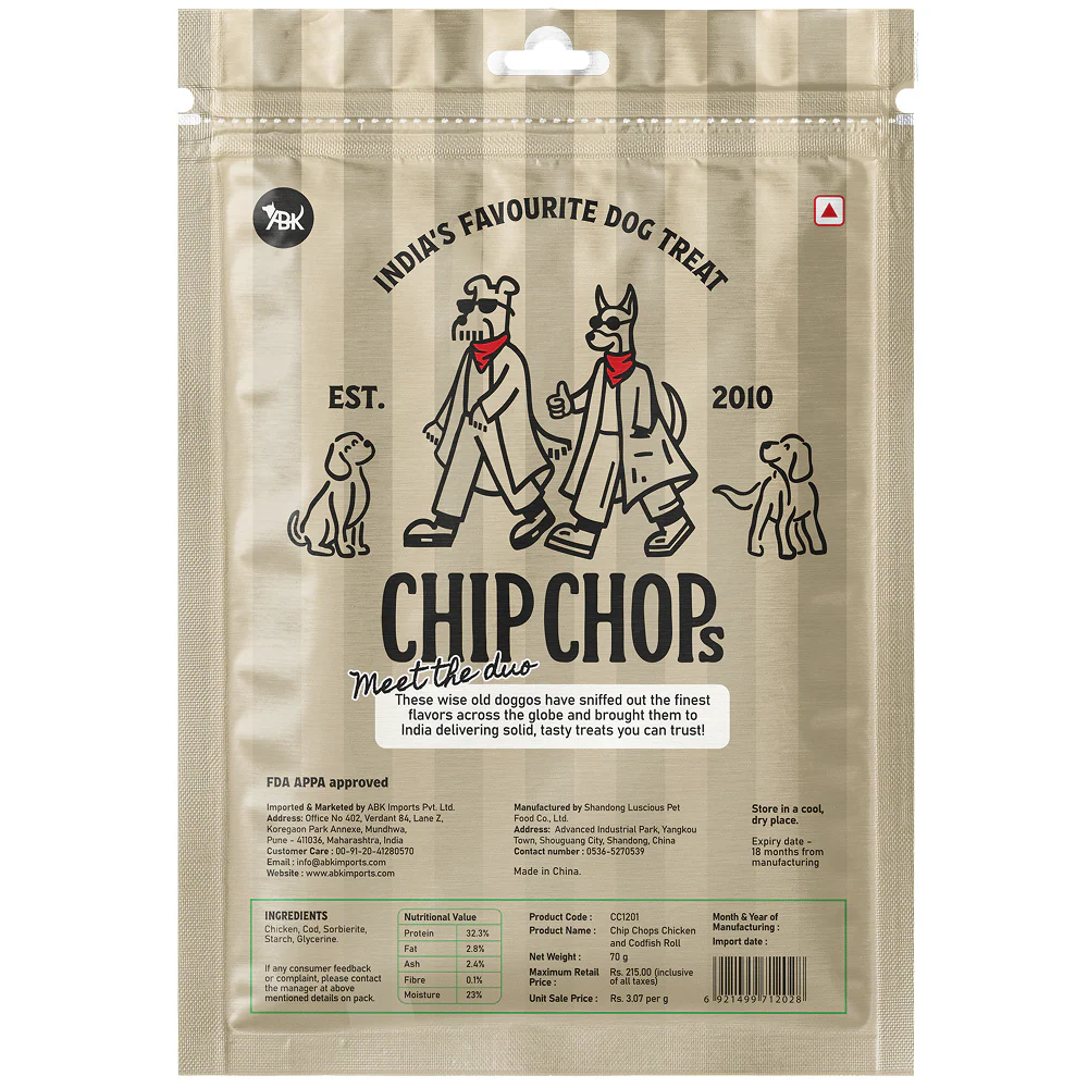 Chip Chops Chicken and Codfish Rolls Dog Treats - Image 7