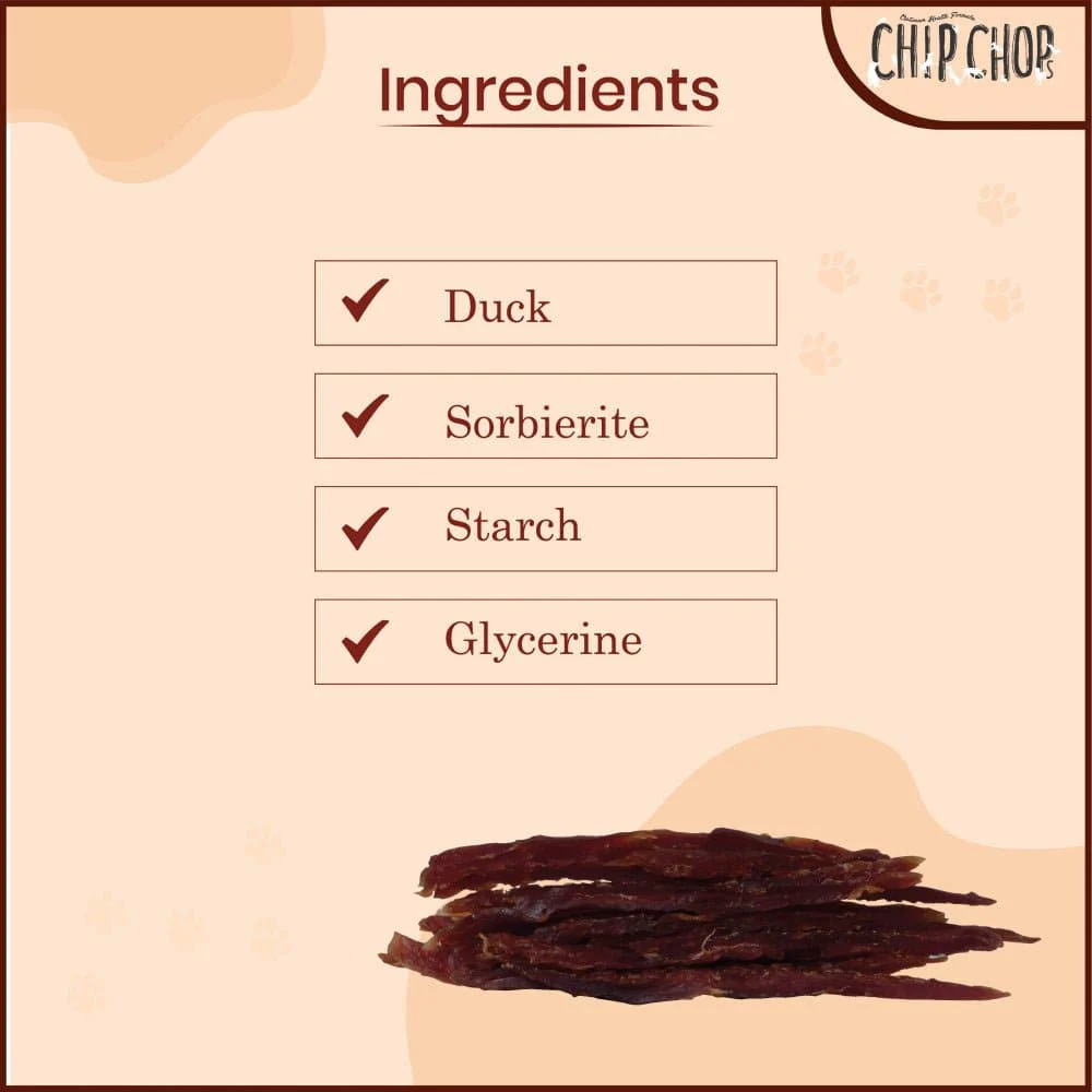 Chip Chops Chicken & Codfish Rolls and Roast Duck Strips Dog Treats Combo - Image 12